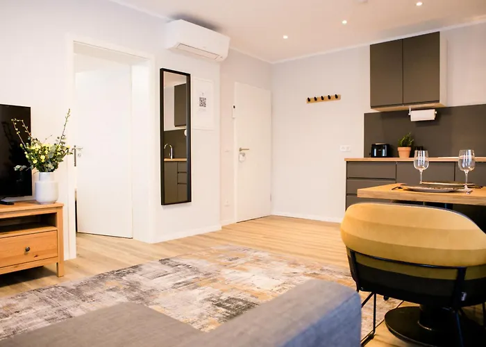 Bonquartier - Lux #2 Moderne, Stilvolle Mit Voll Ausgestatteter Kueche, Klimaanlage Und Parkplatz Sankt Augustin